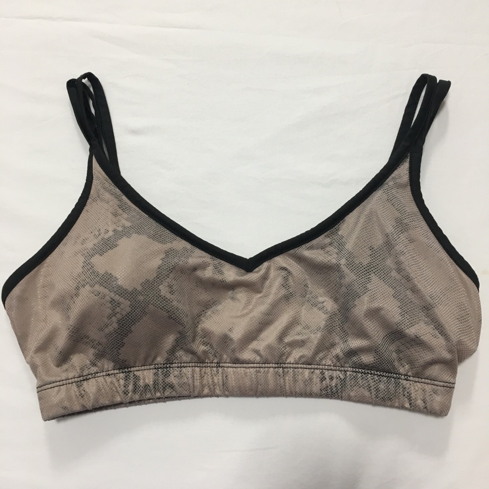 Solow Snakeskin Strappy Sports Bra
